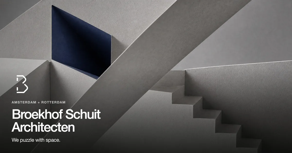 Merkbeeld van Broekhof Schuit Architecten: we puzzle with space