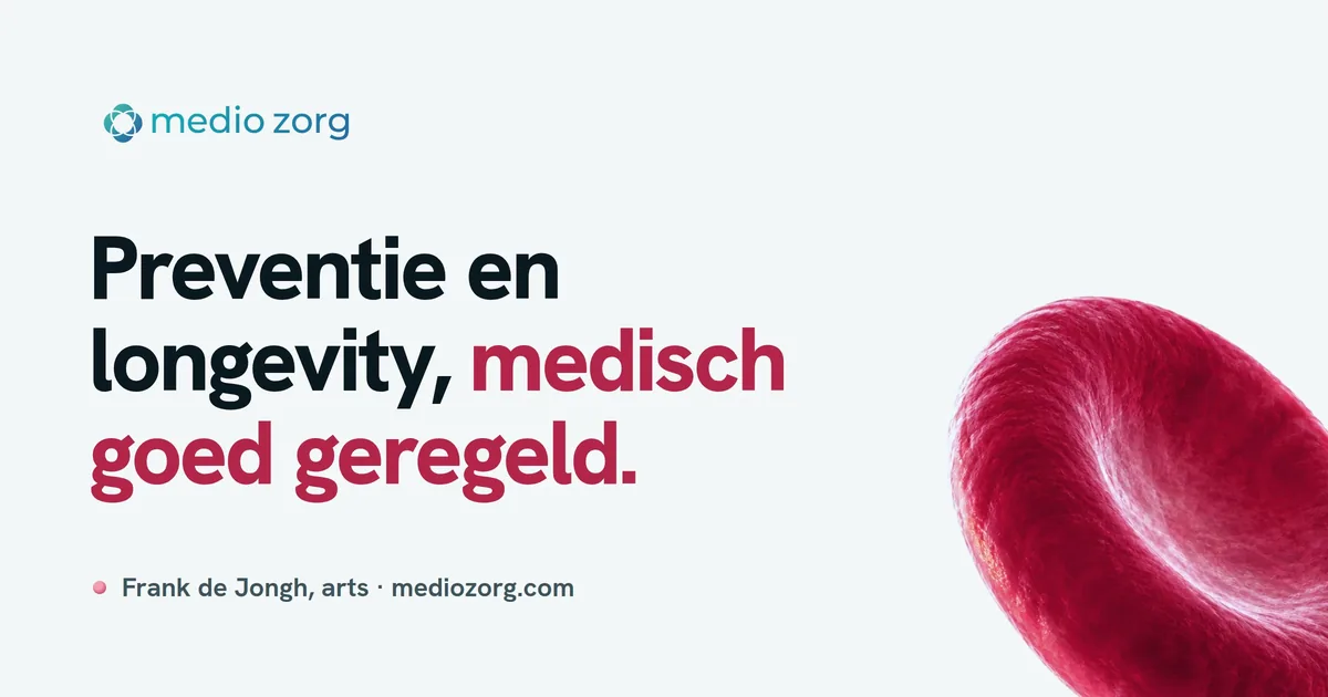 Merkbeeld van Mediozorg: preventie en longevity, medisch goed geregeld